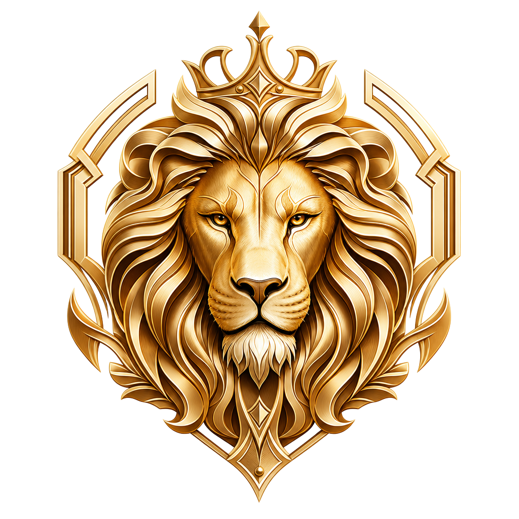 VIP Vapes gold lion crest